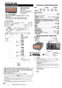 Thumbnail of document Manual - LCI132 Process Indicator